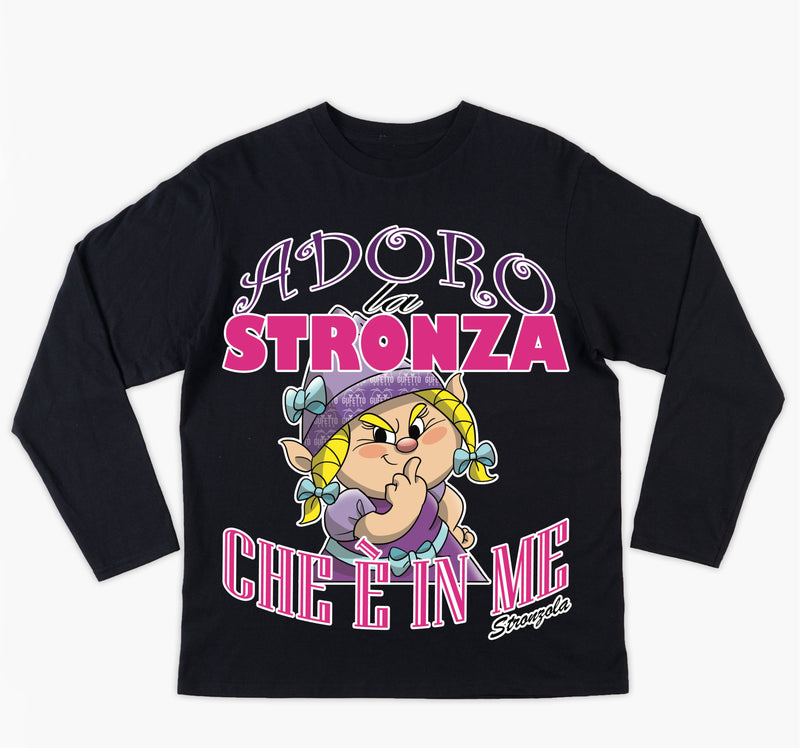T-shirt Donna STRONZOLA ADORO ( AD87891236558 ) - Gufetto Brand 