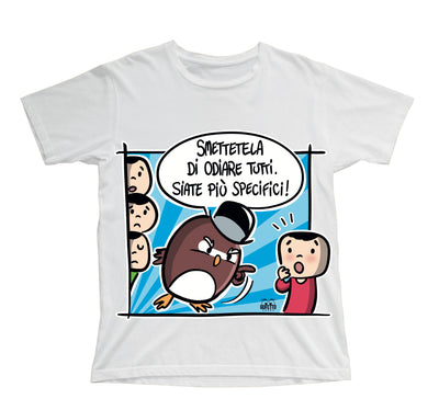 T-shirt Bambino/a ODIO TUTTI ( O890333218 ) - Gufetto Brand 