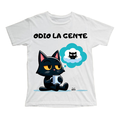 T-shirt Bambino/a GATTO ODIO ( GO88356987 ) - Gufetto Brand 