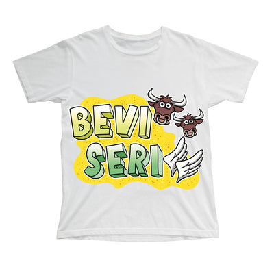 T-shirt Bambino/a REBUS BEVITORI SERIALI ( BS82563258 ) - Gufetto Brand 