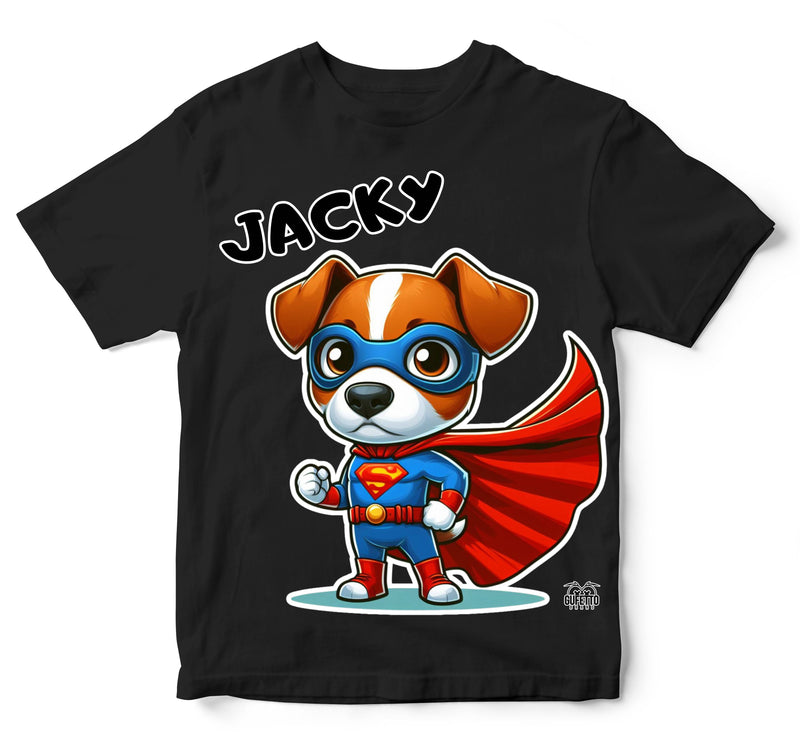 T-shirt Bambino/a JACKY SUPER EROE ( JA7539516458 ) - Gufetto Brand 