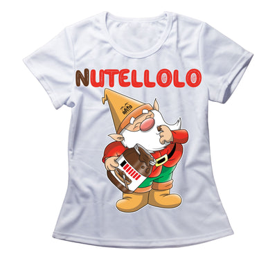 T-shirt Donna Bianca Nutellolo Outlet - Gufetto Brand 