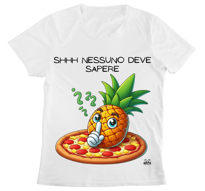 T-shirt Donna PIZZA ANANAS ( AP67893276 ) - Gufetto Brand 