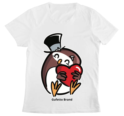 T-shirt Donna GUFETTO CUORE ( GC309811128 ) - Gufetto Brand 