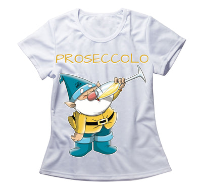 T-shirt BIANCA DONNA PROSECCOLO TWO Outlet - Gufetto Brand 