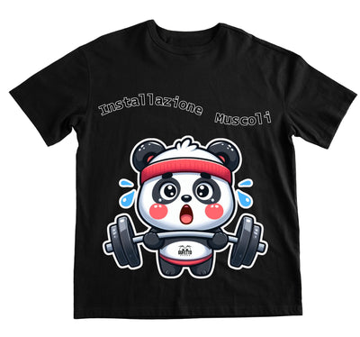 T-shirt Uomo PANDA MUSCOLI ( PA489056789 ) - Gufetto Brand 