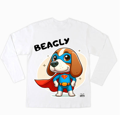T-shirt Uomo BEAGLY SUPER EROE ( BE2385746985 ) - Gufetto Brand 