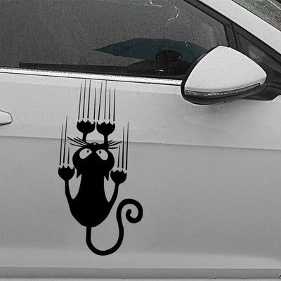 New Design Black Cat Car Sticker Vinyl Decal For Car Window Decor Hot Selling Cat Auto Body Decal Stickers - Gufetto Brand 