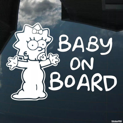 15*21cm Baby on Board funny car sticker vinyl decal car auto stickers for car bumper window - Gufetto Brand 