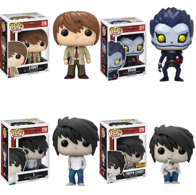 Funko POP Animation Death Note Light 216# L with Cake 219# 218 RYUK 217# Action Figure Collection Model Toys for Birthday Gifts - Gufetto Brand 