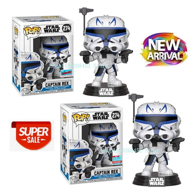2024 New Funko Pop Star-Wars Series Convention Exclusive Captain Rex #274 Limited Edition 10cm PVC Figures Toys Dolls for Gifts - Gufetto Brand 