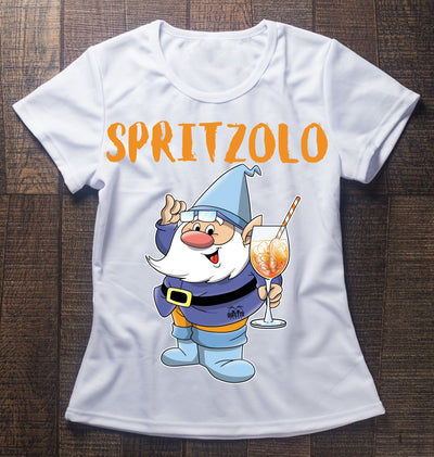 T-shirt Donna bianca SPRITZOLO Outlet - Gufetto Brand 