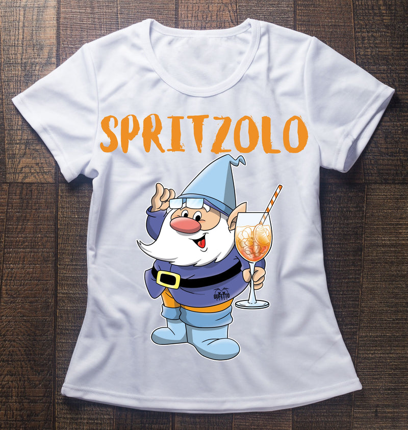 T-shirt Donna bianca SPRITZOLO Outlet - Gufetto Brand 