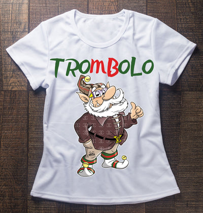 T-shirt BIANCA DONNA TROMBOLO Outlet - Gufetto Brand 