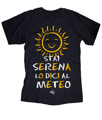 T-shirt NERA DONNA STAI SERENA Outlet - Gufetto Brand 