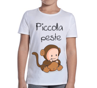 T-shirt Bambina Piccola Peste Three - Gufetto Brand 