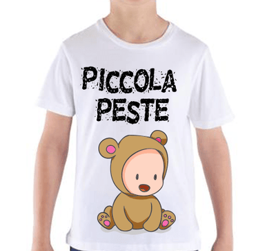 T-shirt Bambino Piccola Peste One - Gufetto Brand 