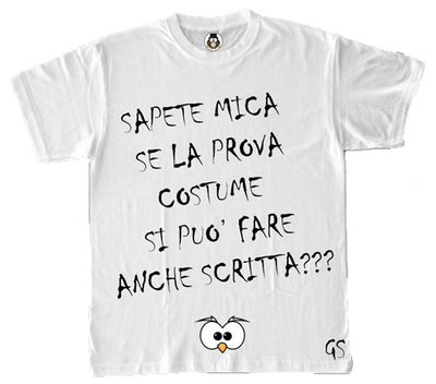 T-shirt Donna Sapete mica se la prova costume... - Gufetto Brand 