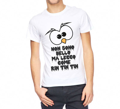 T-shirt Uomo Non sono Bello... White Edition - Gufetto Brand 