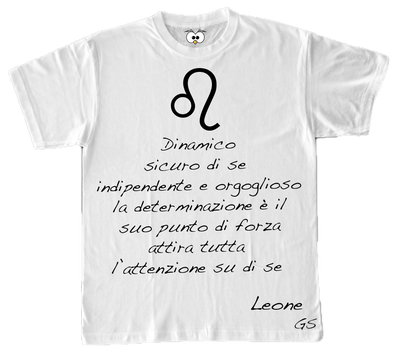 T-shirt Zodiac Uomo Leone - Gufetto Brand 