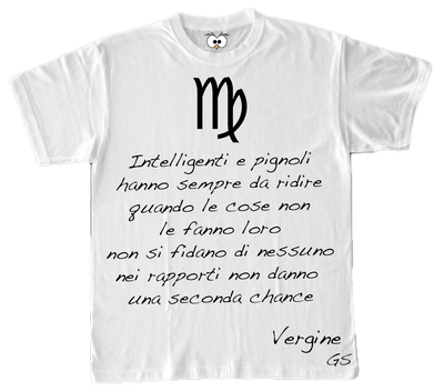 T-shirt Zodiac Uomo Vergine - Gufetto Brand 