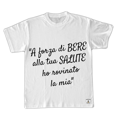 T-shirt A forza di Bere... - Gufetto Brand 