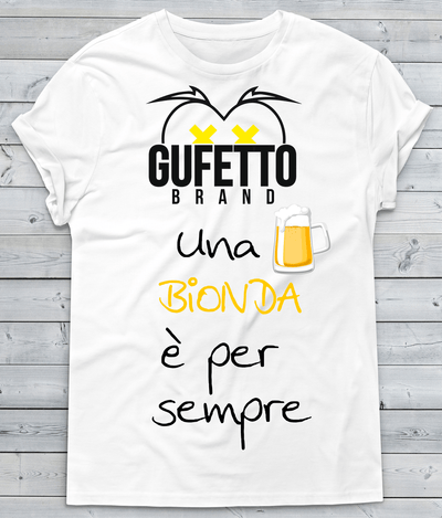 T-shirt Donna Una Bionda... - Gufetto Brand 