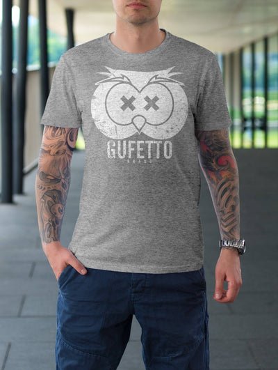 Gufetto Brand Uomo/Donna T-shirt GufoFace Gray - Gufetto Brand 