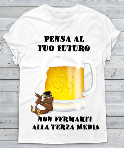 T-shirt Uomo Pensa al tuo Futuro Gufetto Edition - Gufetto Brand 