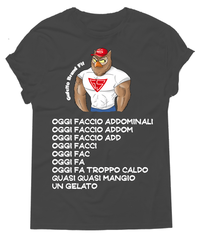 T-shirt Uomo Fit Oggi faccio - Gufetto Brand 
