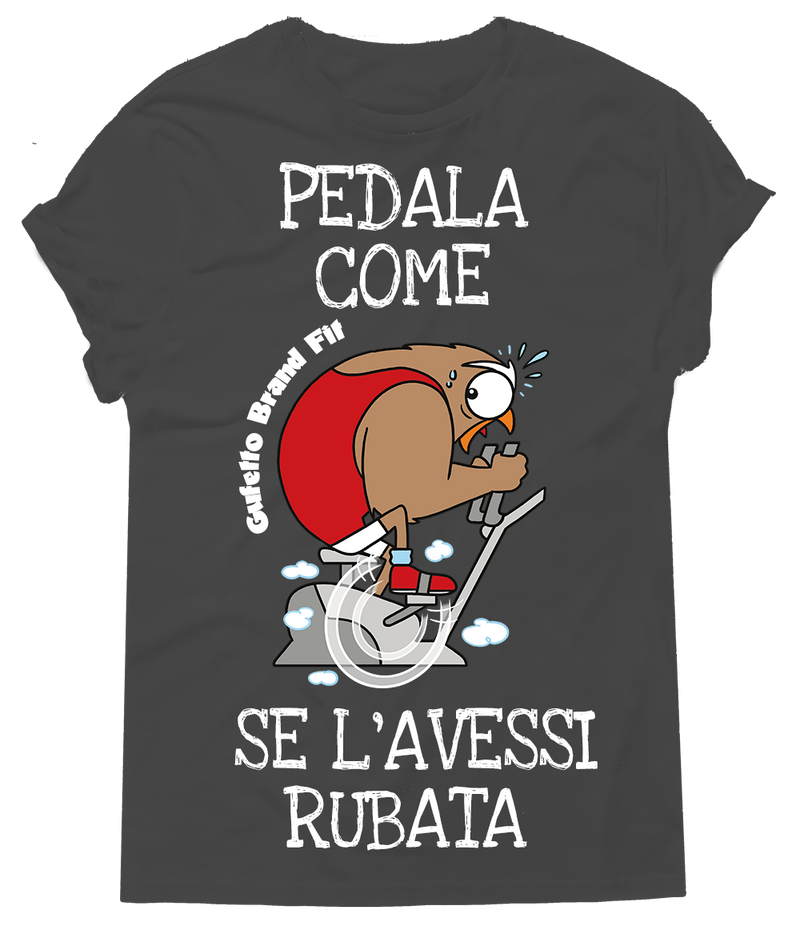 T-shirt Uomo Fit Pedala come... - Gufetto Brand 