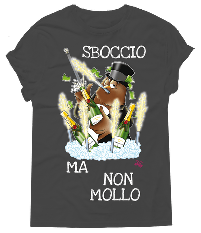 T-shirt Uomo Sboccio ma non mollo - Gufetto Brand 