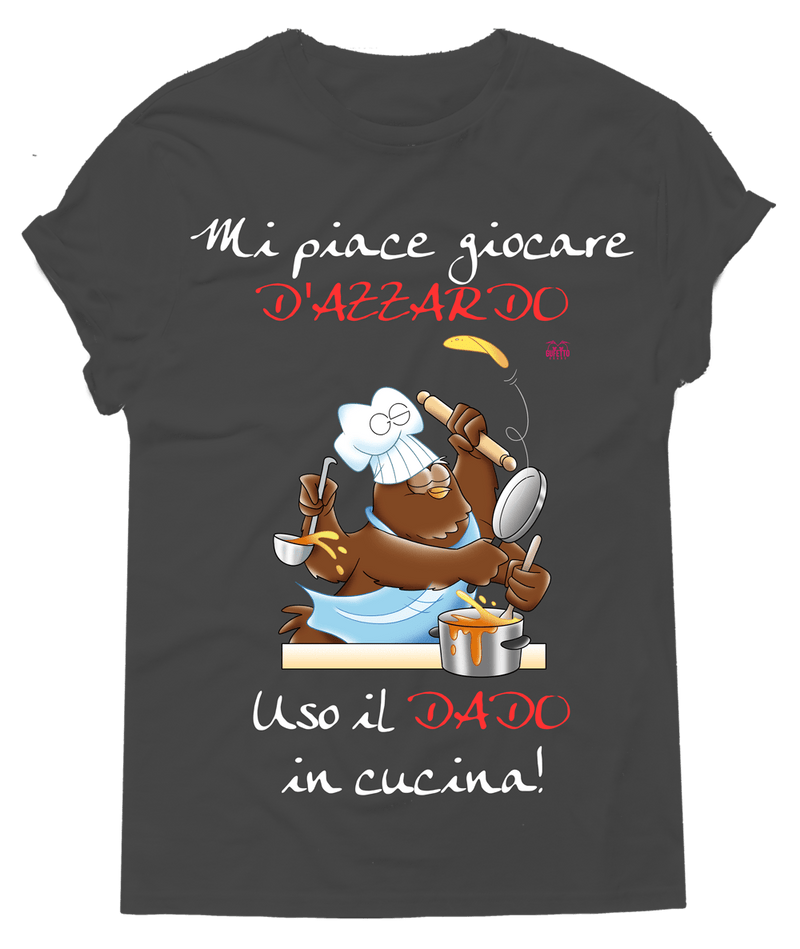T-shirt Donna In Cucina Mi piace giocare - Gufetto Brand 