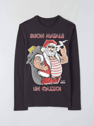T-shirt Donna BUON NATALE ( B40386 ) - Gufetto Brand 