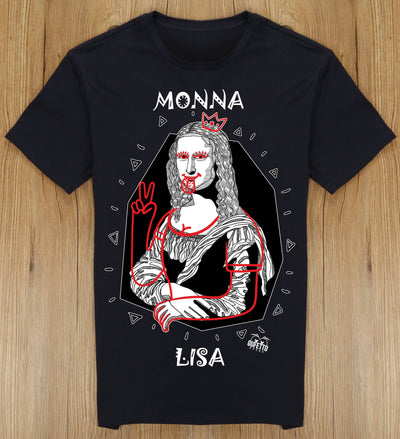 T-shirt Uomo MONNA LISA ( B5089 ) - Gufetto Brand 