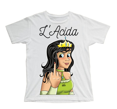 T-shirt Bambino/a Principesse 2.0 L'ACIDA ( A21907543 ) - Gufetto Brand 