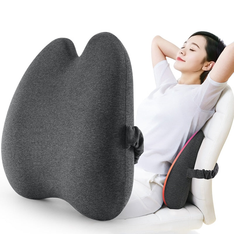 Cuscino del sedile cuscino del sedile cuscino del sedile ortopedico coccige  nero supporto lombare cuscino in