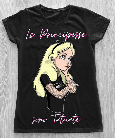 T-shirt Donna PRINCIPESSE TATTOO ( P4598764 ) - Gufetto Brand 