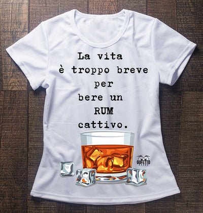 T-shirt Donna RUM ( R749812 ) - Gufetto Brand 