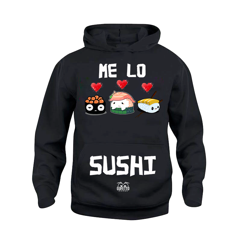 Felpa uomo Me lo Sushi - Gufetto Brand 