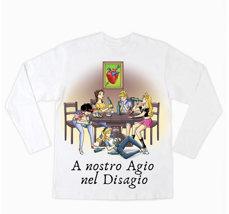 T-shirt Donna Principesse Disagio 2.0 ( P789654 ) - Gufetto Brand 