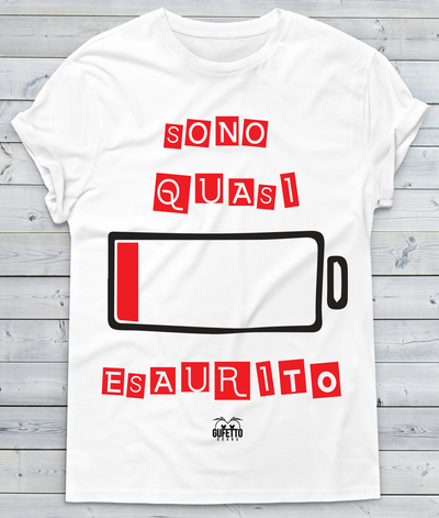 T-shirt Uomo Sono Esaurito - Gufetto Brand 