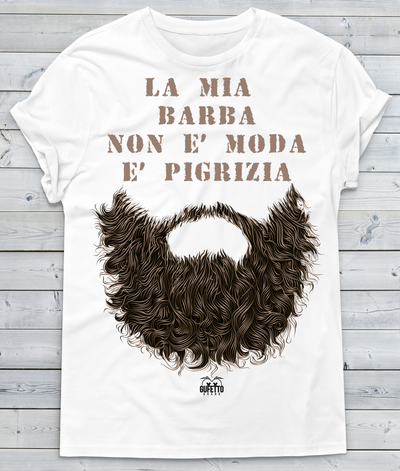 T-shirt Uomo La mia Barba non è Moda - Gufetto Brand 