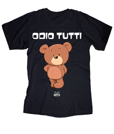 T-shirt Uomo Baby Bear Odio tutti - Gufetto Brand 