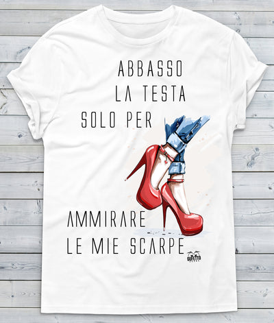 T-shirt Donna Abbasso ( W124 ) - Gufetto Brand 