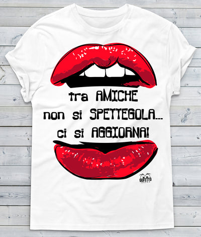 T-shirt Donna Tra Amiche ( Y378 ) - Gufetto Brand 
