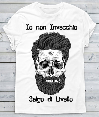 T-shirt Uomo Io non Invecchio Skull - Gufetto Brand 