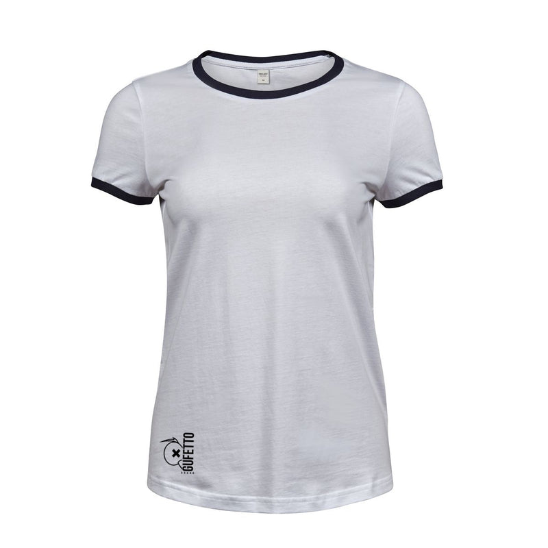 T-shirt Premium Donna Gufetto Brand Ringer - Gufetto Brand 