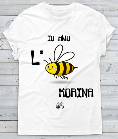 T-shirt Donna Io amo L'ape - Gufetto Brand 