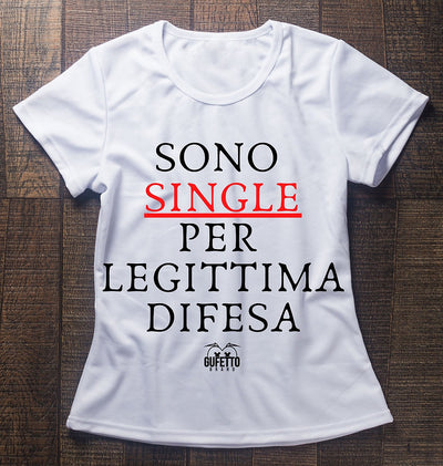 T-shirt Donna SINGLE ( S6896325 ) - Gufetto Brand 